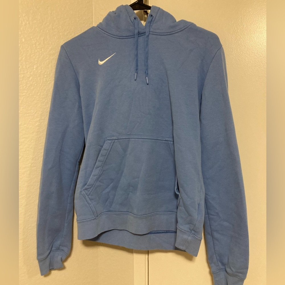 nike light blue hoodie
